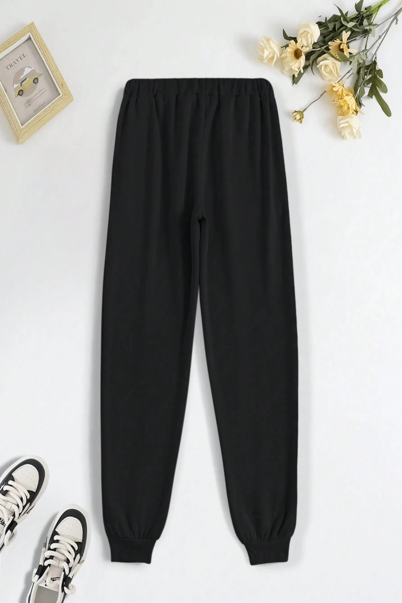 Kadın Moda Baskılı Bol Jogger Pantolon