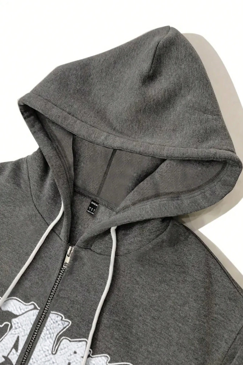 Kadın Moda Baskılı Uzun Kollu Kapşonlu, Uzun Kollu Üstler Model 5167