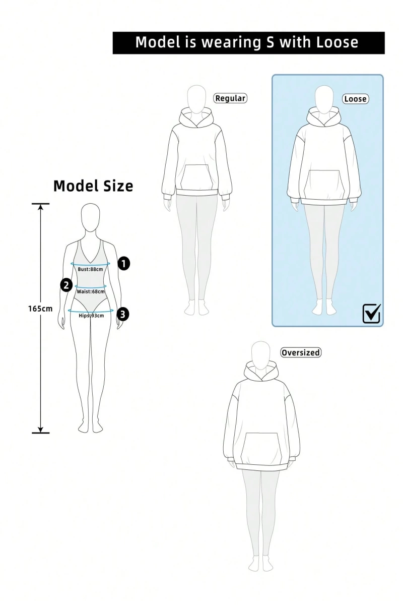 Kadın Moda Baskılı Uzun Kollu Kapşonlu, Uzun Kollu Üstler Model 5167