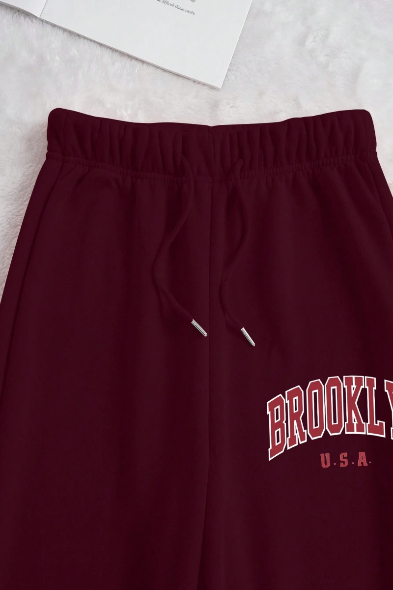 Kadın Moda Bol Spor Kapüşonlu Sweatshirt ve Eşofman Altı İki Parçalı Takım, Bayan İlkb