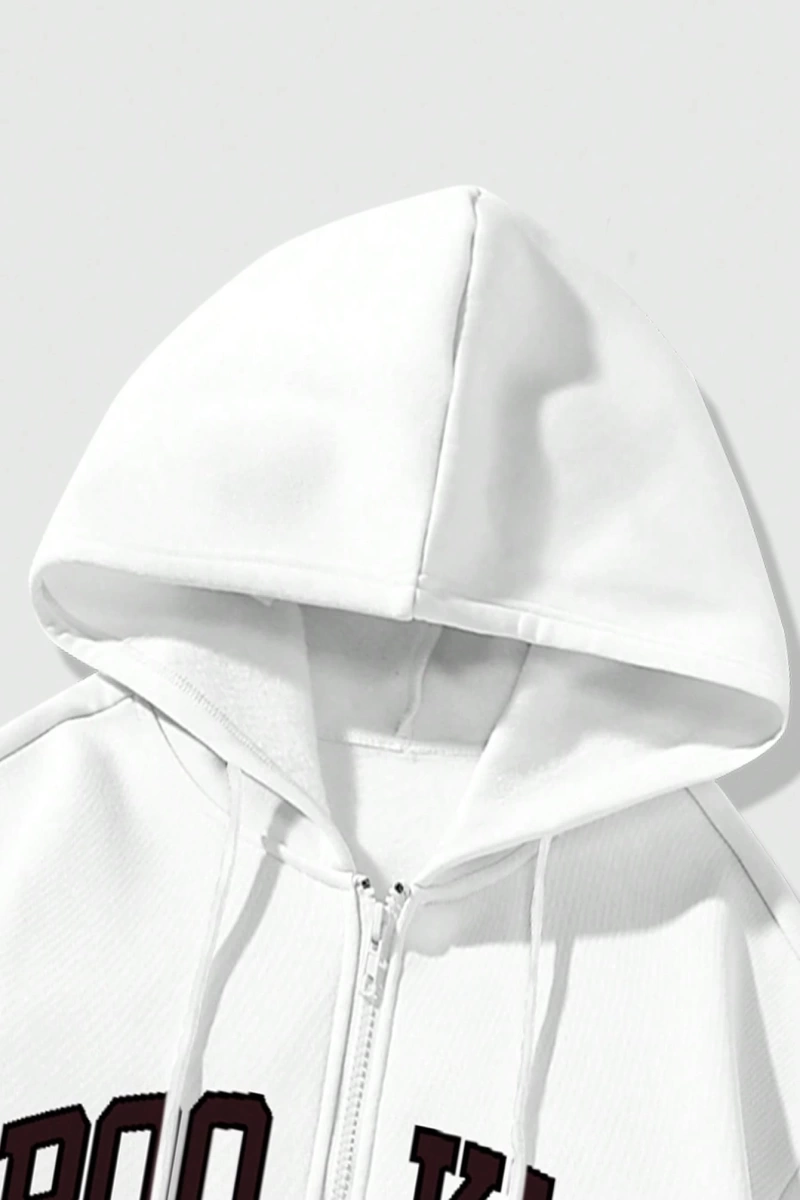 Kadın Sweatshirt Ceket, Sonbahar/Kış, Fermuarlı Kapatma, Termal Astarlı, Amerikan Stili, Logo Model 5136