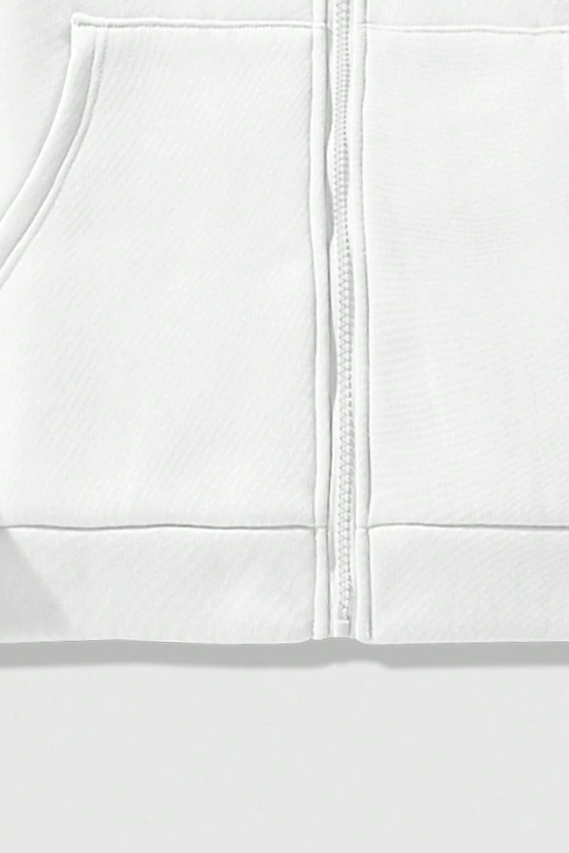 Kadın Sweatshirt Ceket, Sonbahar/Kış, Fermuarlı Kapatma, Termal Astarlı, Amerikan Stili, Logo Model 5136