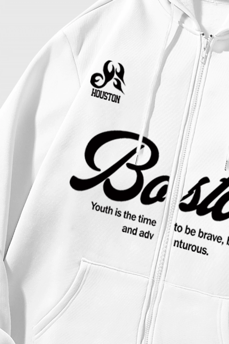 Kadın Sweatshirt Ceket, Sonbahar/Kış, Fermuarlı Kapatma, Termal Astarlı, Amerikan Stili, Logo Model 5136
