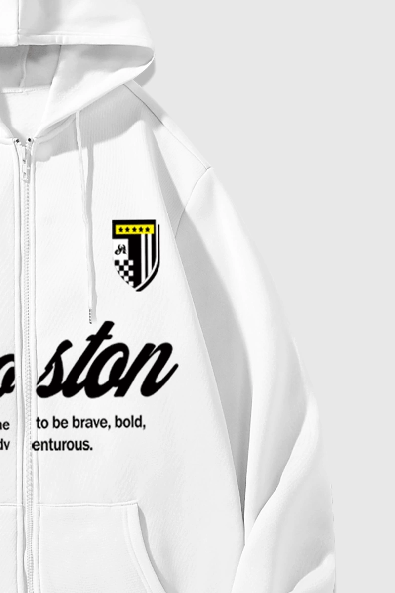 Kadın Sweatshirt Ceket, Sonbahar/Kış, Fermuarlı Kapatma, Termal Astarlı, Amerikan Stili, Logo Model 5136