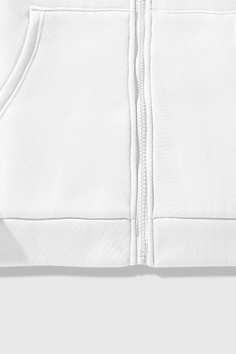 Kadın Sweatshirt Ceket, Sonbahar/Kış, Fermuarlı Kapatma, Termal Astarlı, Amerikan Stili, Logo Model 5136