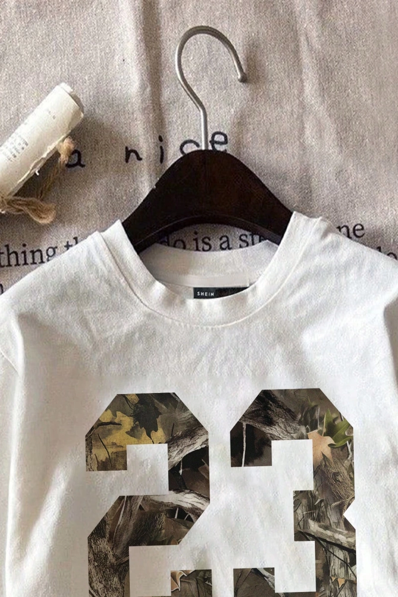 Kadın Yaz Yeni Minimalist Kiraz Ve Slogan Baskılı Rahat Tatil Stili Gevşek Ve Çok Yönlü Yuvar