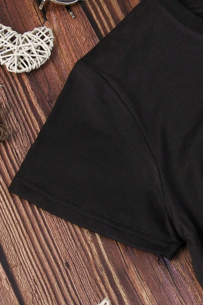 Kadın Yaz Yeni Minimalist Kiraz Ve Slogan Baskılı Rahat Tatil Stili Gevşek Ve Çok Yönlü Yuvar