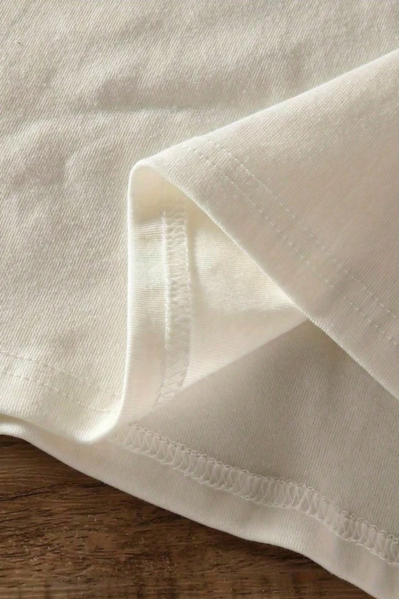 Kahve Kulübü Desen Baskılı Kadın Günlük Yuvarlak Yaka Kısa Kollu Tişört