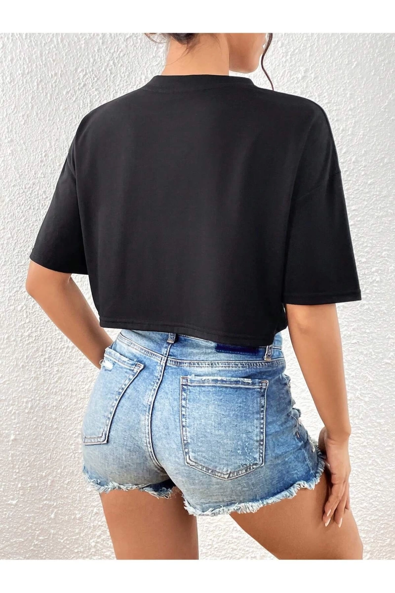 Karikatür ve Grafik tasarım Oversize T-shirt Cartoon/Letter serisi kod111