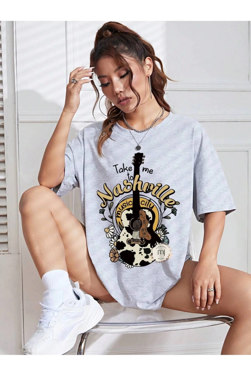 Karikatür ve Grafik tasarım Oversize T-shirt Cartoon/Letter serisi kod138