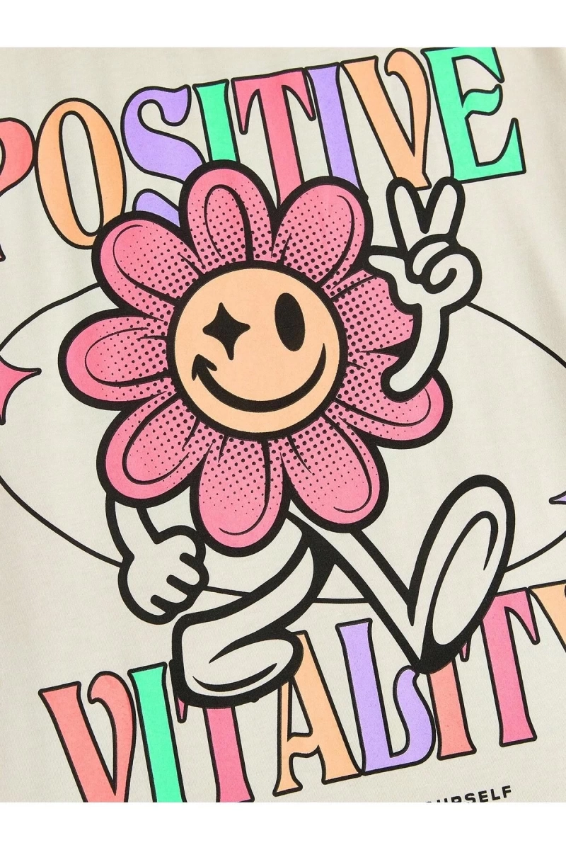 Karikatür ve Grafik tasarım Oversize T-shirt Cartoon/Letter serisi kod159