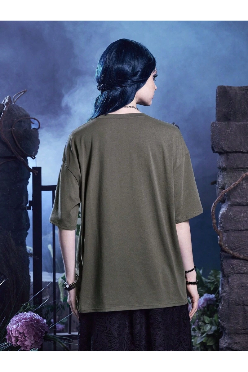 Karikatür ve Grafik tasarım Oversize T-shirt Cartoon/Letter serisi kod248