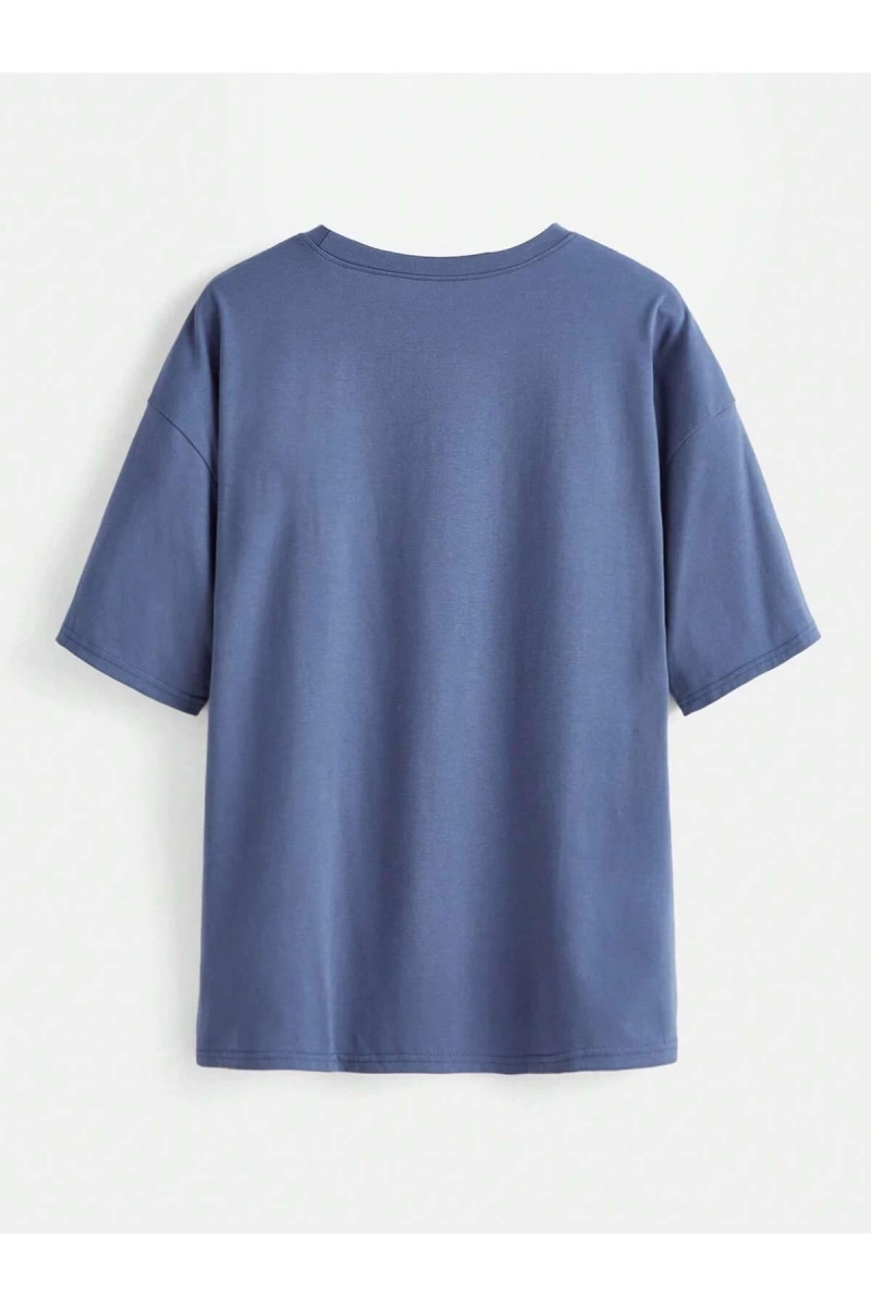 Karikatür ve Grafik tasarım Oversize T-shirt Cartoon/Letter serisi kod249