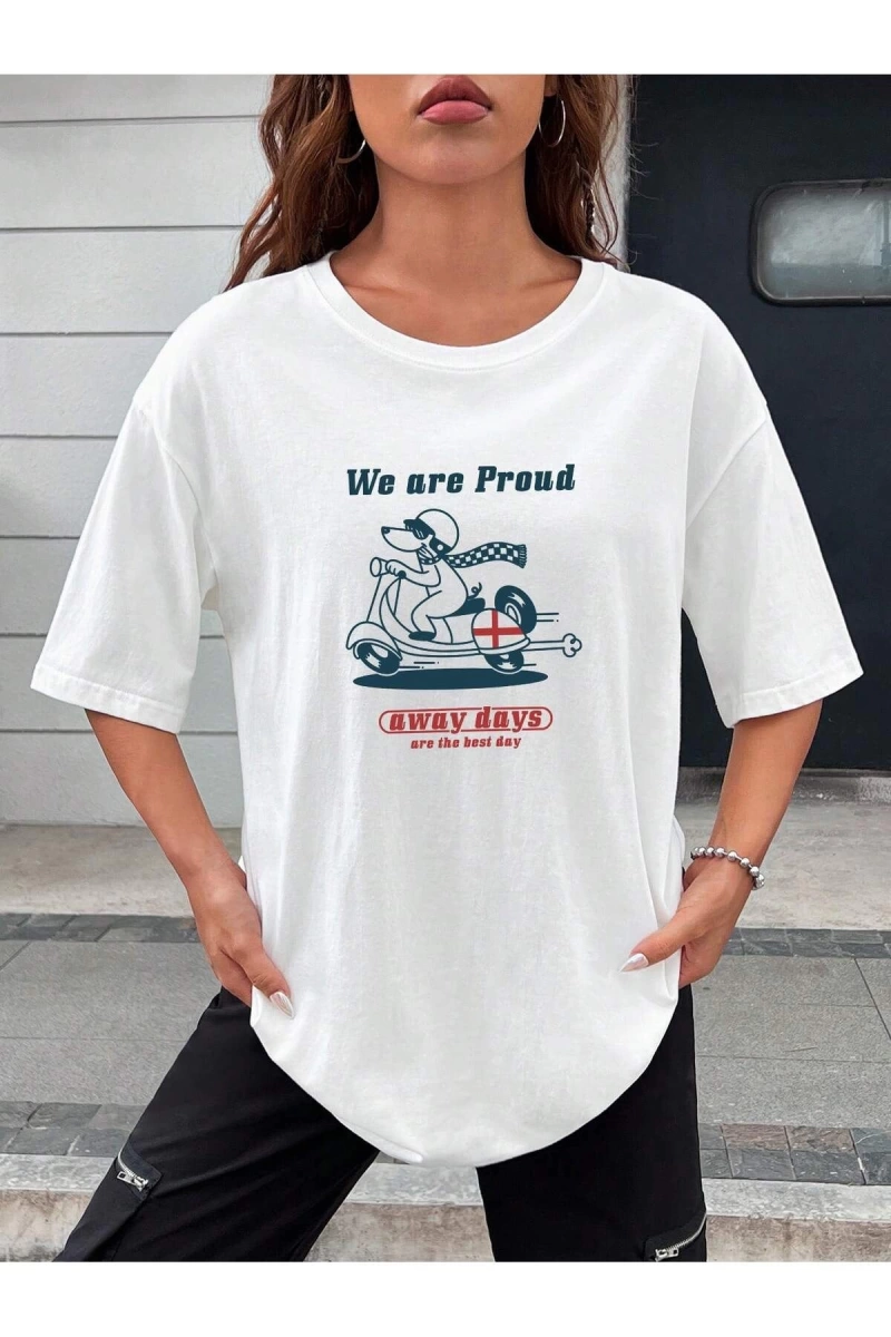 Karikatür ve Grafik tasarım Oversize T-shirt Cartoon/Letter serisi kod279