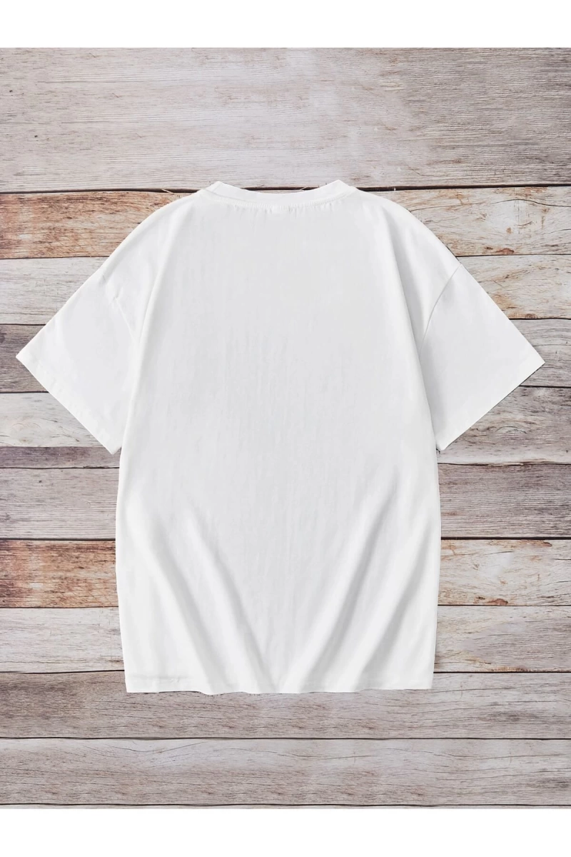 Karikatür ve Grafik tasarım Oversize T-shirt Cartoon/Letter serisi kod3