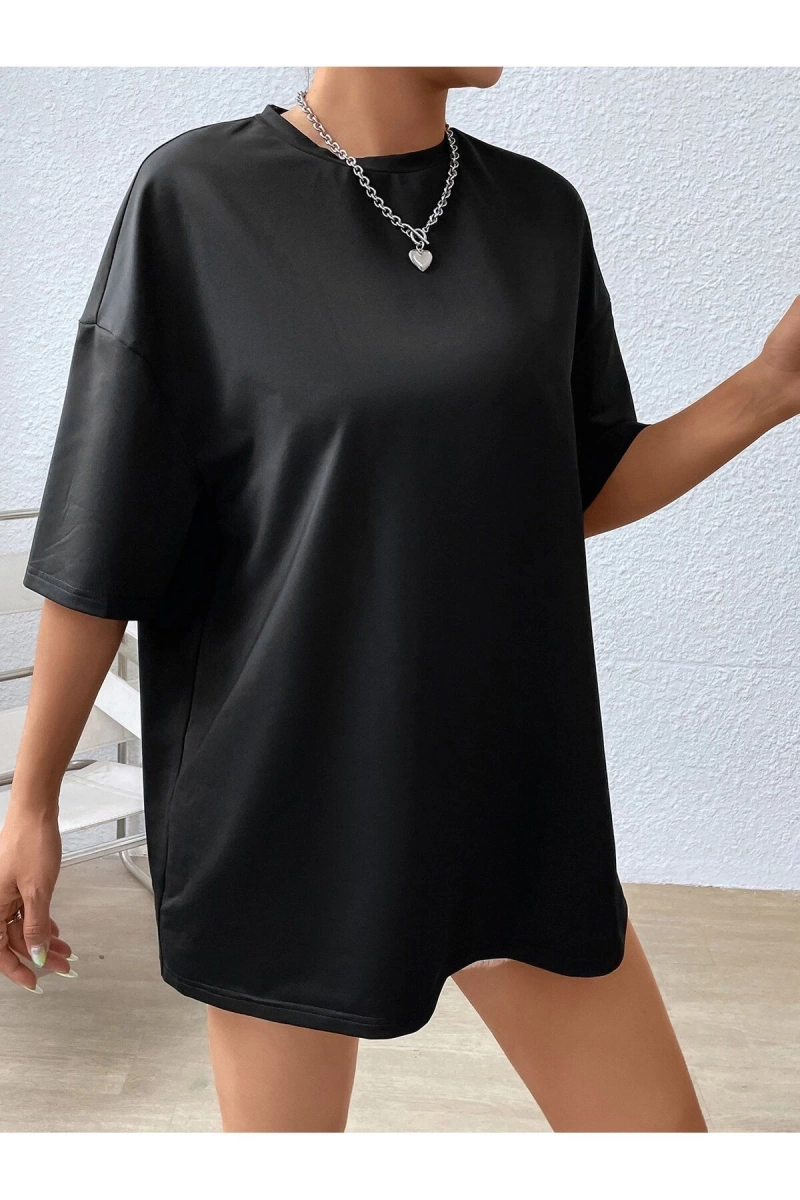 Karikatür ve Grafik tasarım Oversize T-shirt Cartoon/Letter serisi kod306