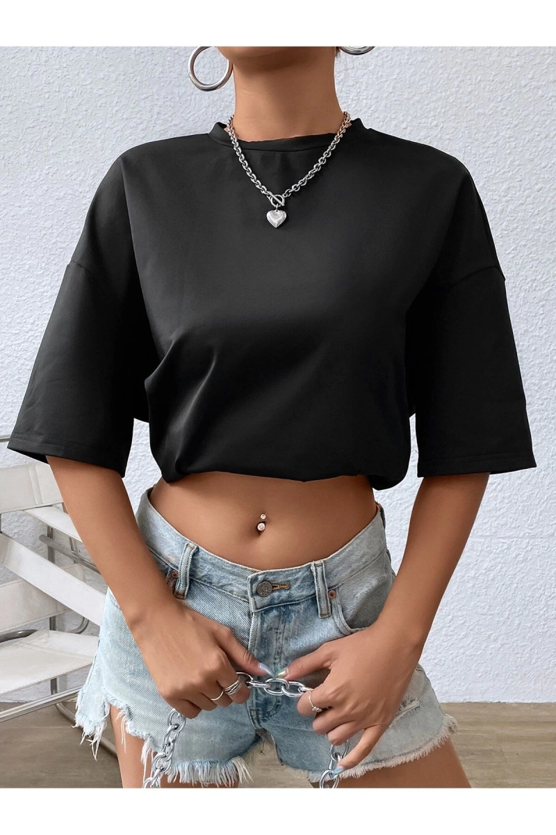 Karikatür ve Grafik tasarım Oversize T-shirt Cartoon/Letter serisi kod306