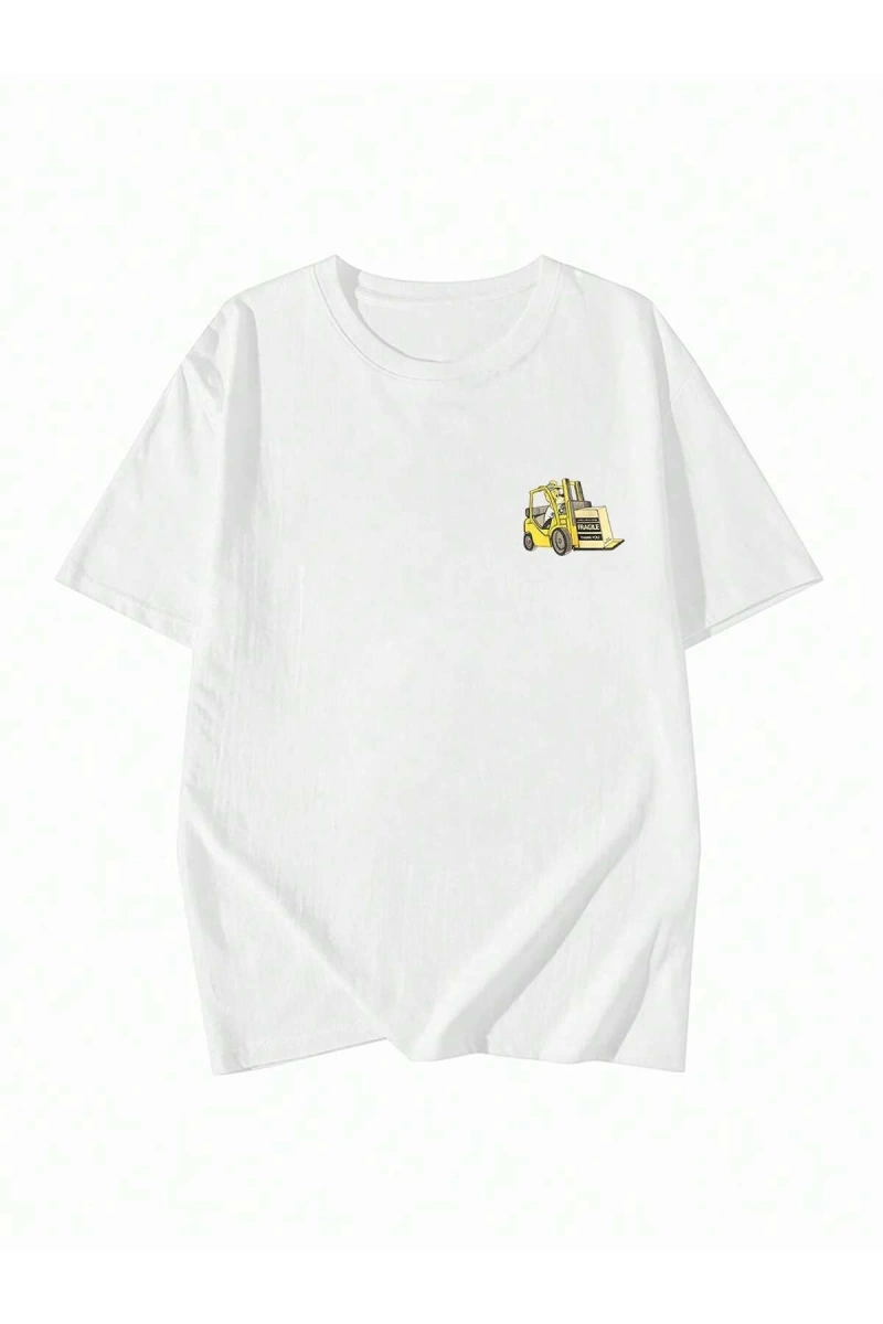 Karikatür ve Grafik tasarım Oversize T-shirt Cartoon/Letter serisi kod336