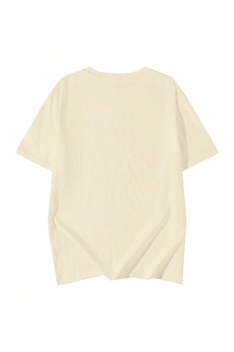 Karikatür ve Grafik tasarım Oversize T-shirt Cartoon/Letter serisi kod349