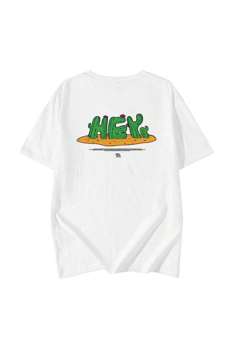 Karikatür ve Grafik tasarım Oversize T-shirt Cartoon/Letter serisi kod356