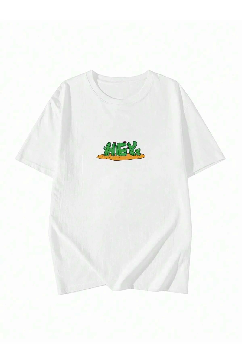 Karikatür ve Grafik tasarım Oversize T-shirt Cartoon/Letter serisi kod356