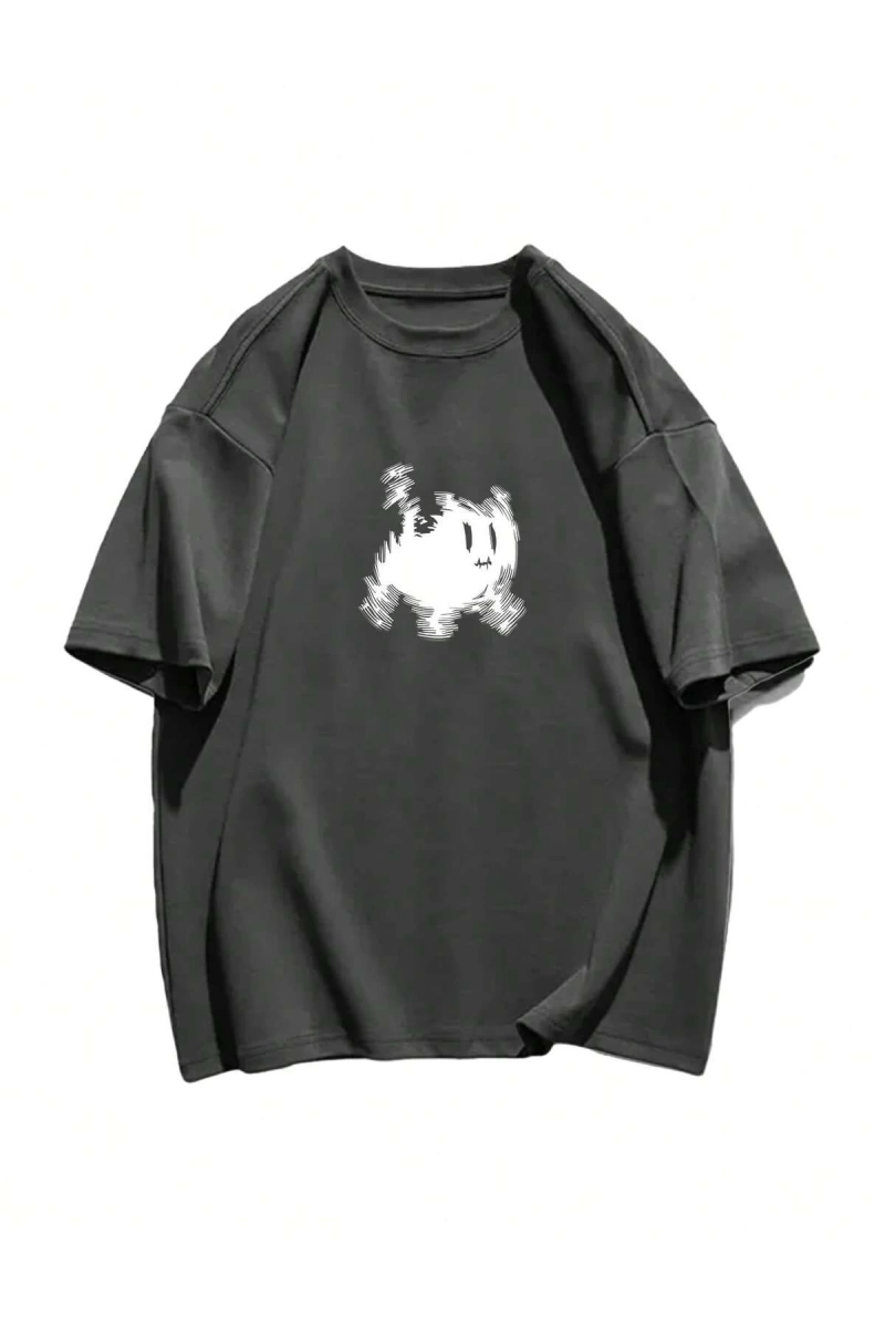 Karikatür ve Grafik tasarım Oversize T-shirt Cartoon/Letter serisi kod366