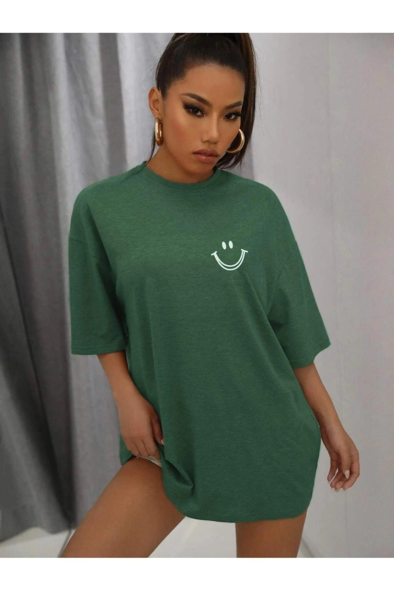 Karikatür ve Grafik tasarım Oversize T-shirt Cartoon/Letter serisi kod414