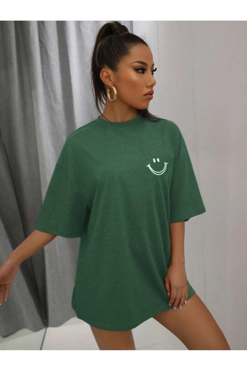 Karikatür ve Grafik tasarım Oversize T-shirt Cartoon/Letter serisi kod414
