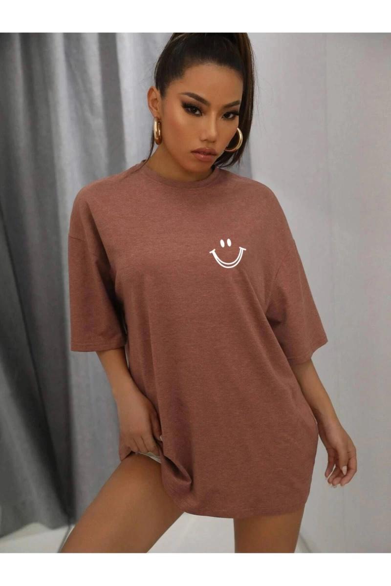 Karikatür ve Grafik tasarım Oversize T-shirt Cartoon/Letter serisi kod417