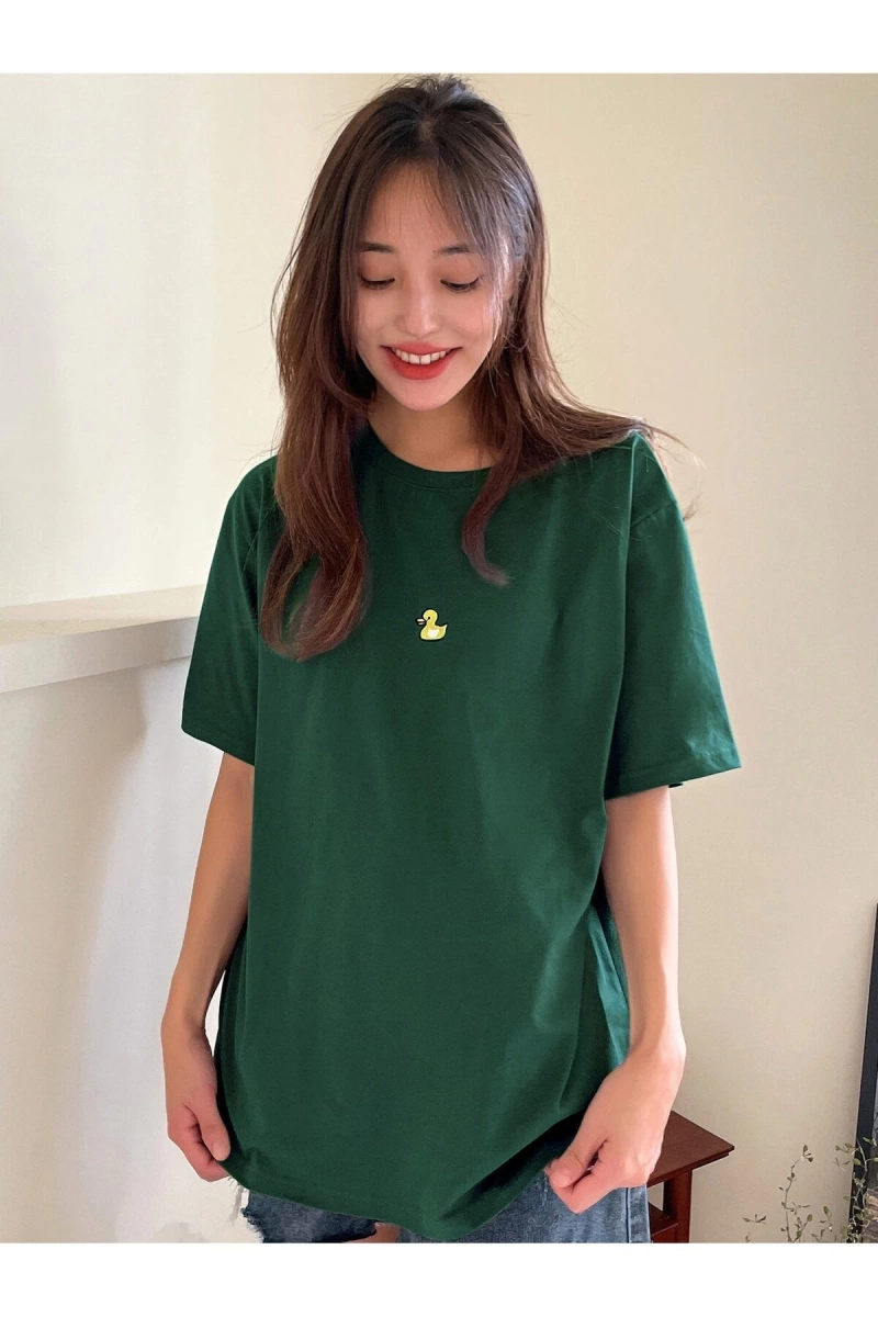 Karikatür ve Grafik tasarım Oversize T-shirt Cartoon/Letter serisi kod499