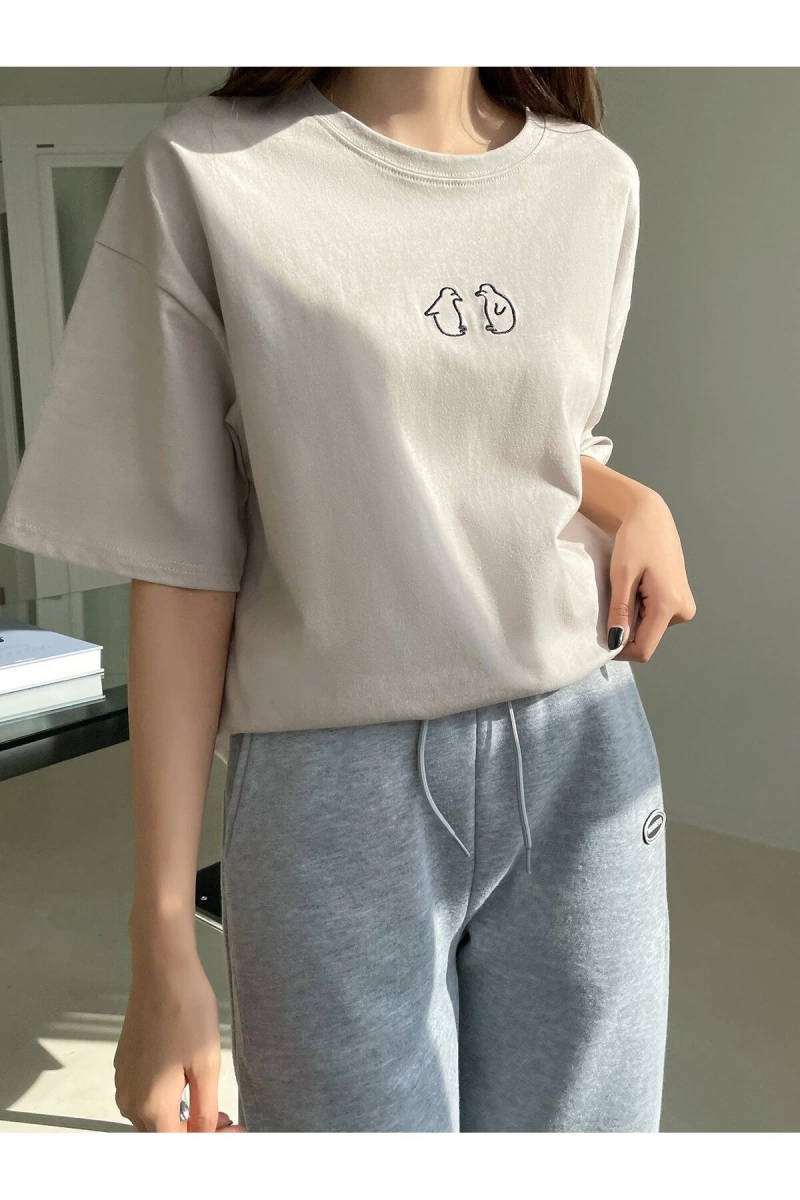Karikatür ve Grafik tasarım Oversize T-shirt Cartoon/Letter serisi kod554