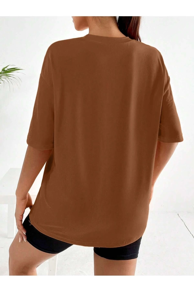 Karikatür ve Grafik tasarım Oversize T-shirt Cartoon/Letter serisi kod593