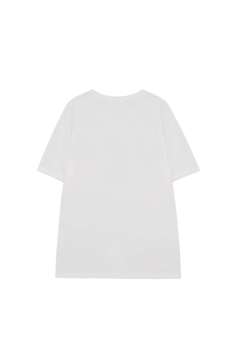 Karikatür ve Grafik tasarım Oversize T-shirt Cartoon/Letter serisi kod639