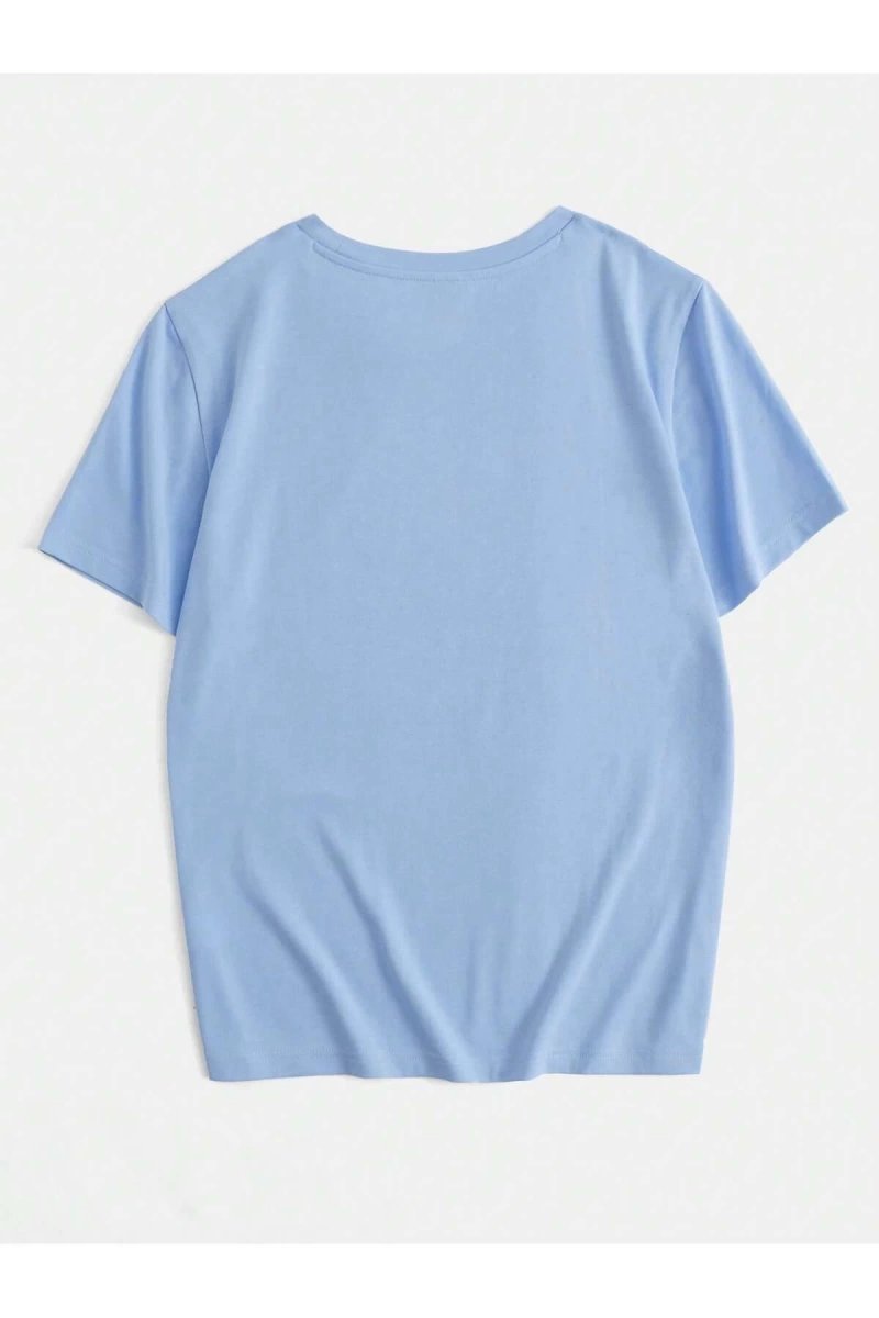 Karikatür ve Grafik tasarım Oversize T-shirt Cartoon/Letter serisi kod643