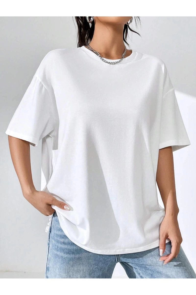 Karikatür ve Grafik tasarım Oversize T-shirt Cartoon/Letter serisi kod68