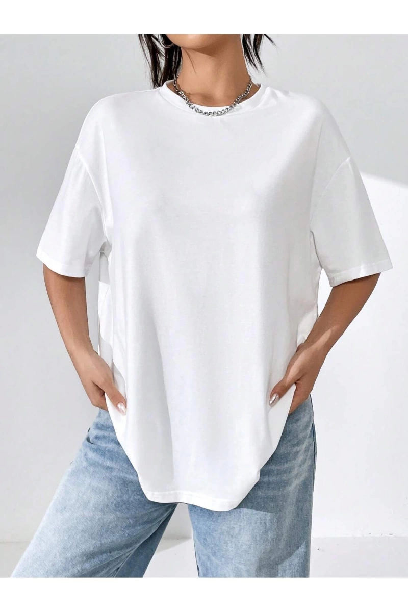 Karikatür ve Grafik tasarım Oversize T-shirt Cartoon/Letter serisi kod68