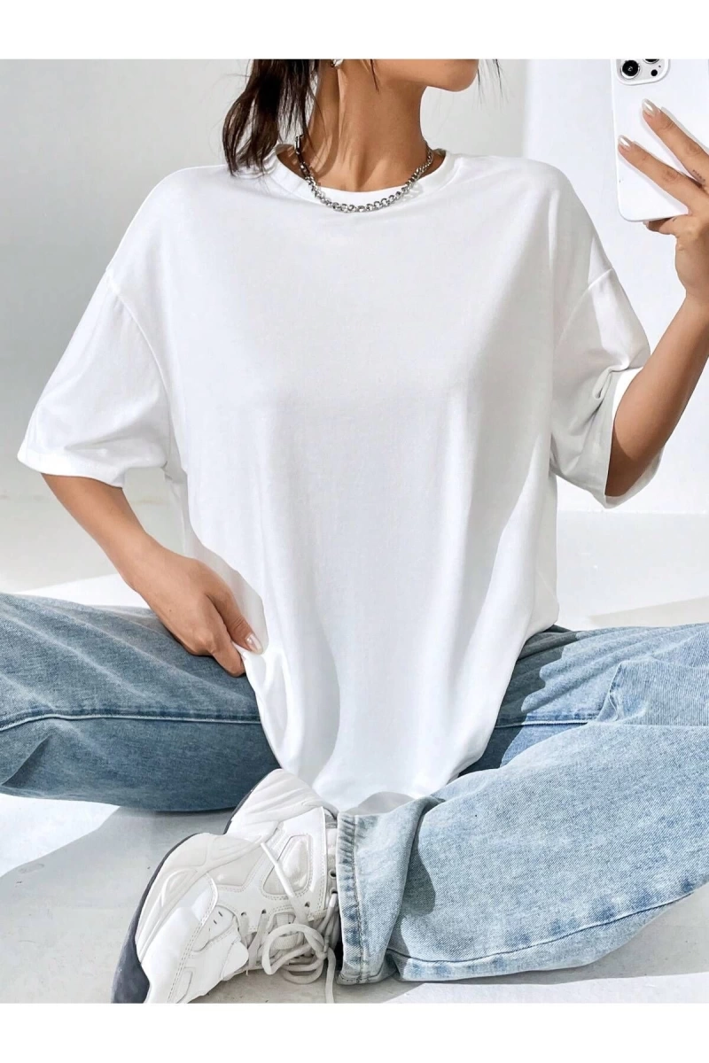 Karikatür ve Grafik tasarım Oversize T-shirt Cartoon/Letter serisi kod68