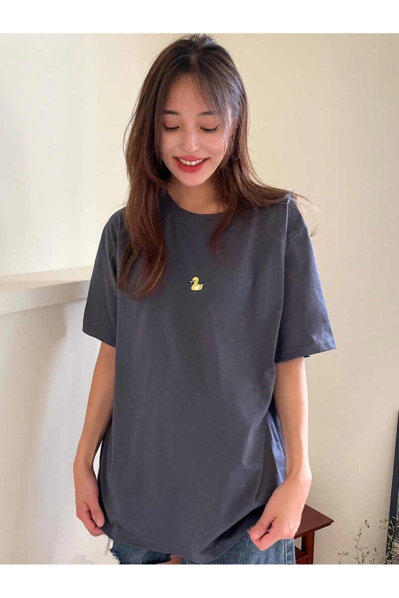 Karikatür ve Grafik tasarım Oversize T-shirt Cartoon/Letter serisi kod693