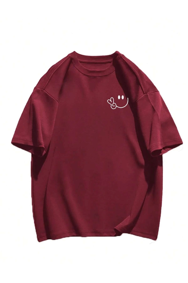 Karikatür ve Grafik tasarım Oversize T-shirt Cartoon/Letter serisi kod84