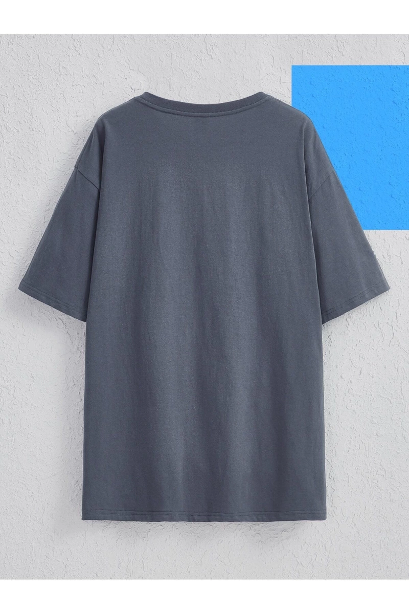 Karikatür ve Grafik tasarım Oversize T-shirt Cartoon/Letter serisi kod867