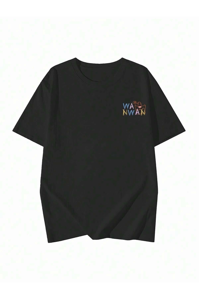 Karikatür ve Grafik tasarım Oversize T-shirt Cartoon/Letter serisi kod90