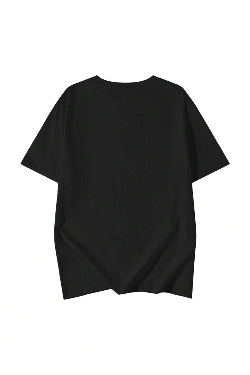 Karikatür ve Grafik tasarım Oversize T-shirt Cartoon/Letter serisi kod905