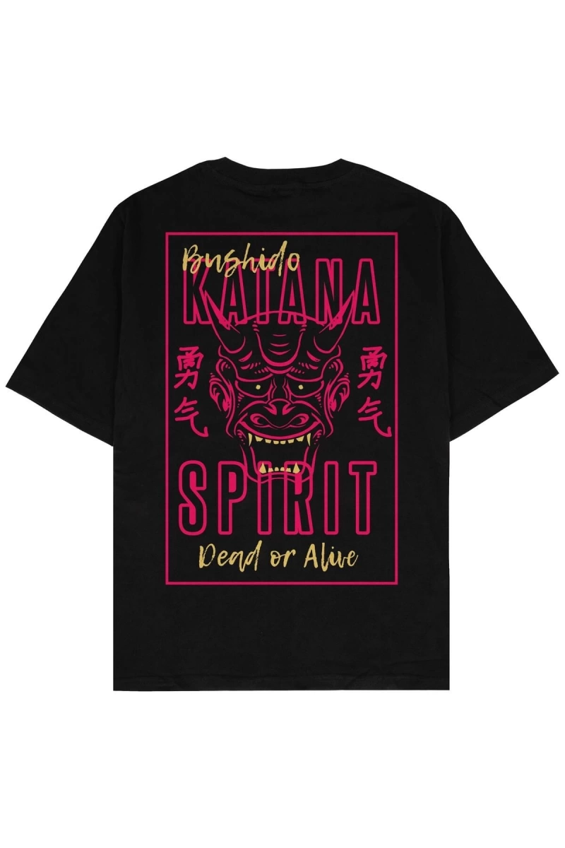 Katana Siyah Oversize Unisex T-shirt