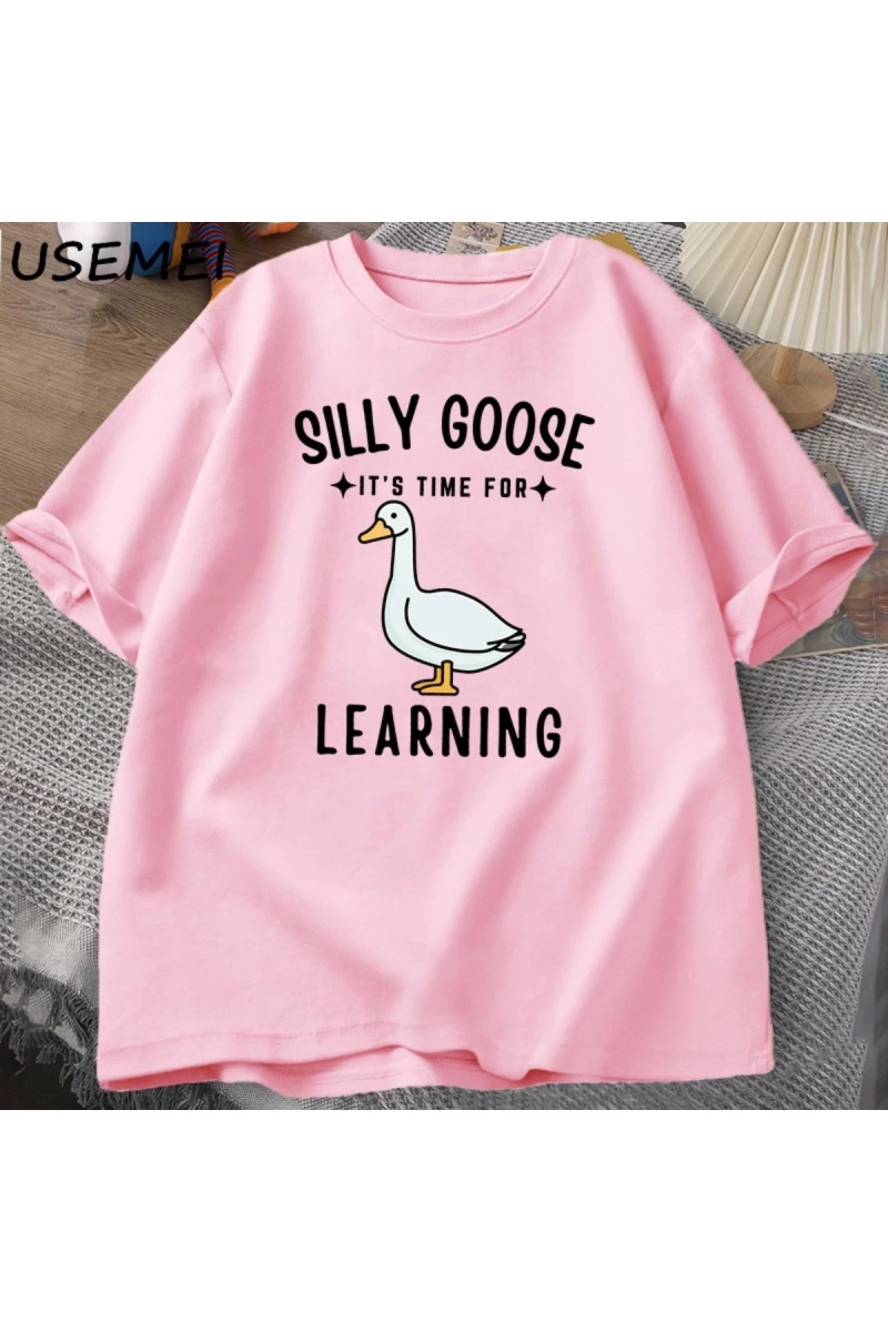 kaz T Shirt ilk gün okul T-Shirt komik geri okul Tee öğretmen Tshirt erkekler kadınlar
