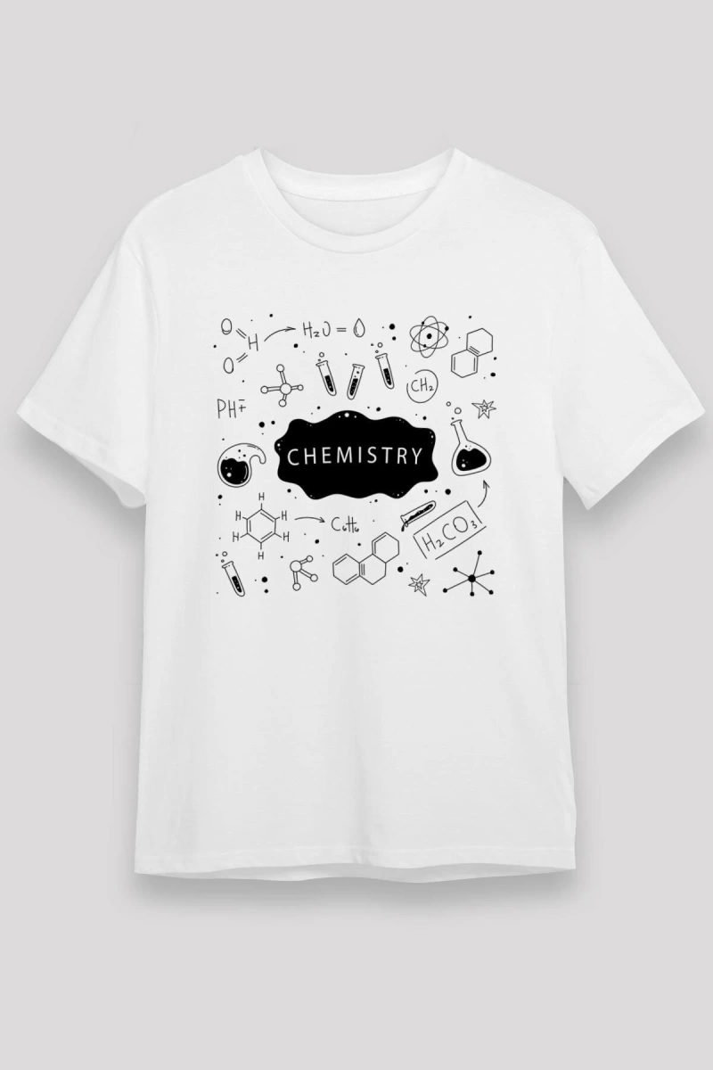 Kimya Bağlar Beyaz Unisex Tişört T-Shirt