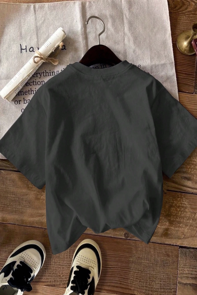 Kiraz Desen Minimalist Fitted Yuvarlak Yaka Kısa Kollu Kadın Tişörtü, Yaz İçin U