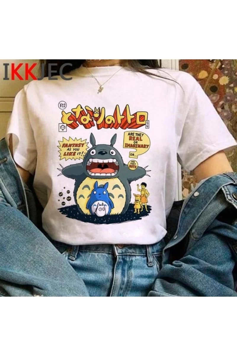 Kırmızı Etiket Gala Totoro Studio Ghibli Sevimli Anime Tişört Mod541 08673