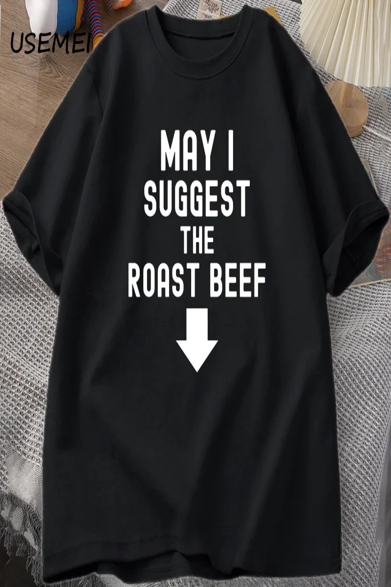 Kızartma Sığır Eti T Shirt Komik Yetişkin Baskılı T Shirt Erkekler Pamuk Kısa Kollu Erkek Tas 2975