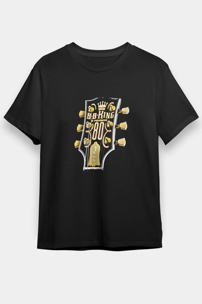 Ko Buta B.b. King Baskılı Unisex Siyah T-shirt T55078