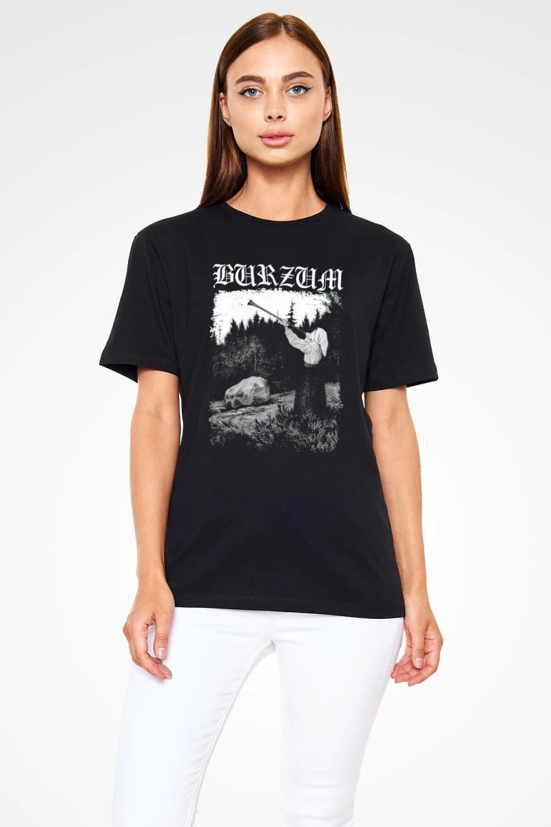Ko Buta Burzum Siyah Unisex Tişört T-shirt T1668